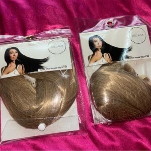 Set of 2x Brand NEW Bellami Faux Wrap Ponytail 24” Dirty Blonde Shade 18